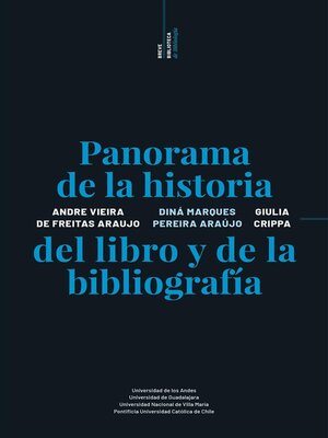 cover image of Panorama de la historia del libro y de la bibliografía